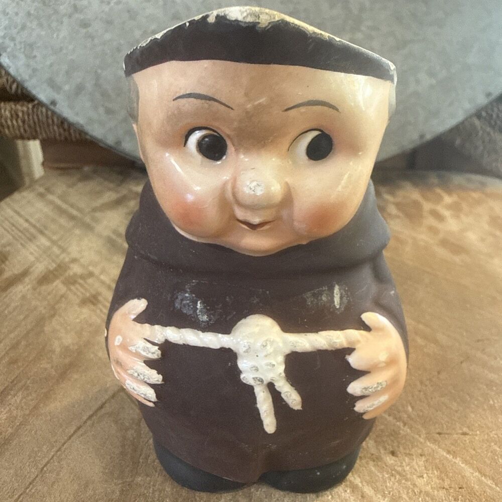 Vintage 1950s Goebel W Germany Friar Monk 4" Pitcher Creamer Small Pitcher S1410